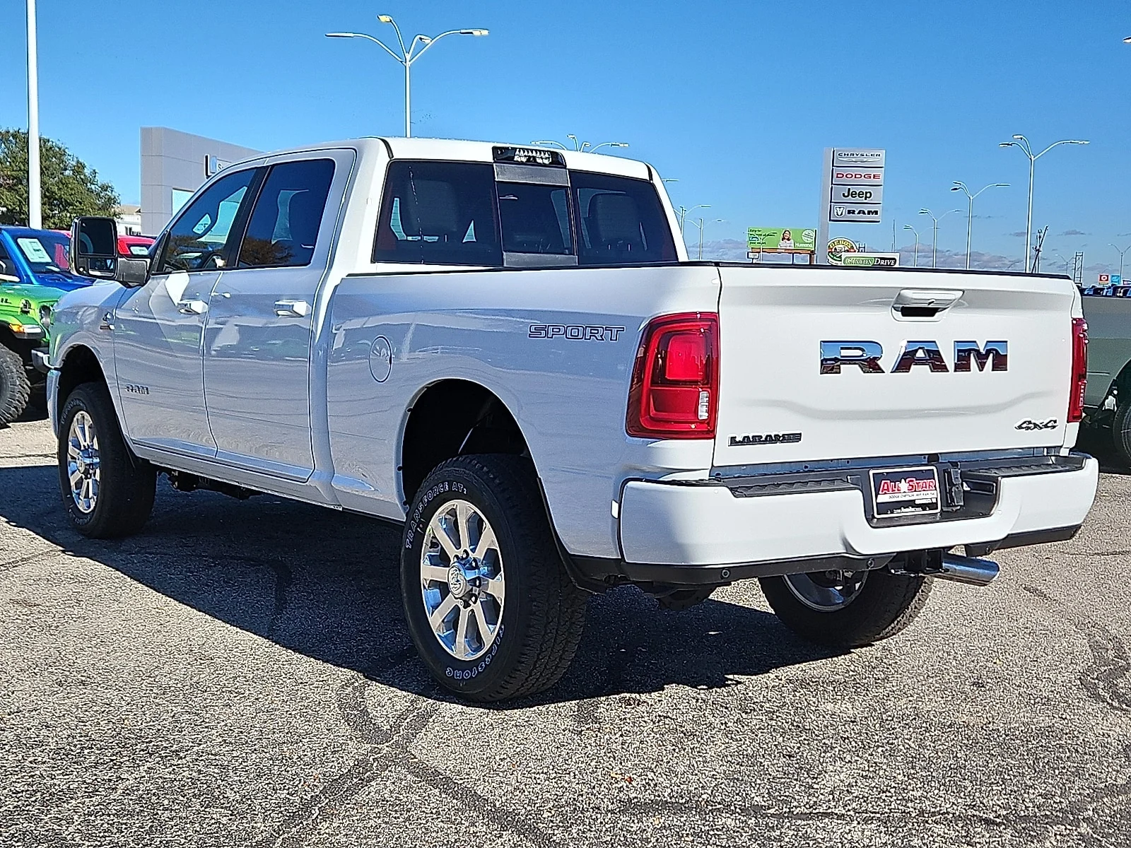 New 2026 Bright White Ram LARAMIE CREW CAB 4X4 6