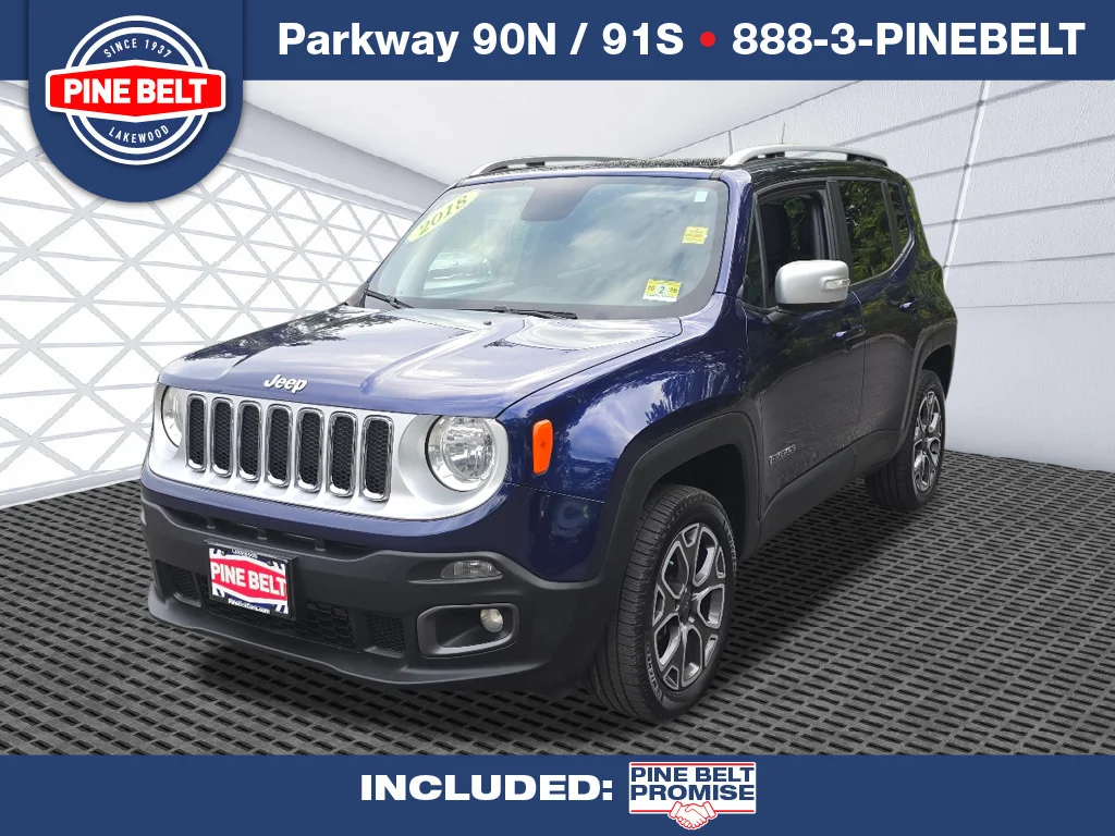 Used 2018 Jetset Blue Jeep Limited image 1