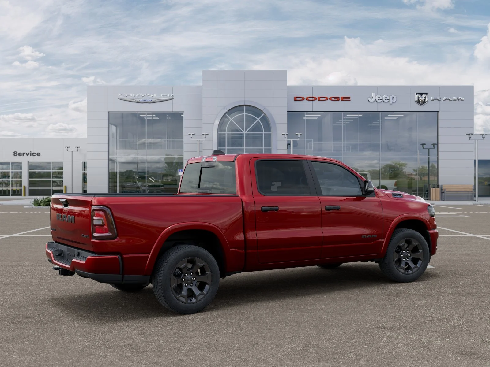 New 2026 Molten Red Pearl-Coat Exterior Paint RAM Big Horn/Lone Star image 30