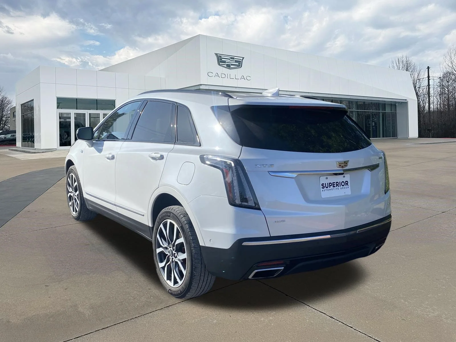 Used 2024 Crystal White Tricoat Cadillac AWD Sport image 3