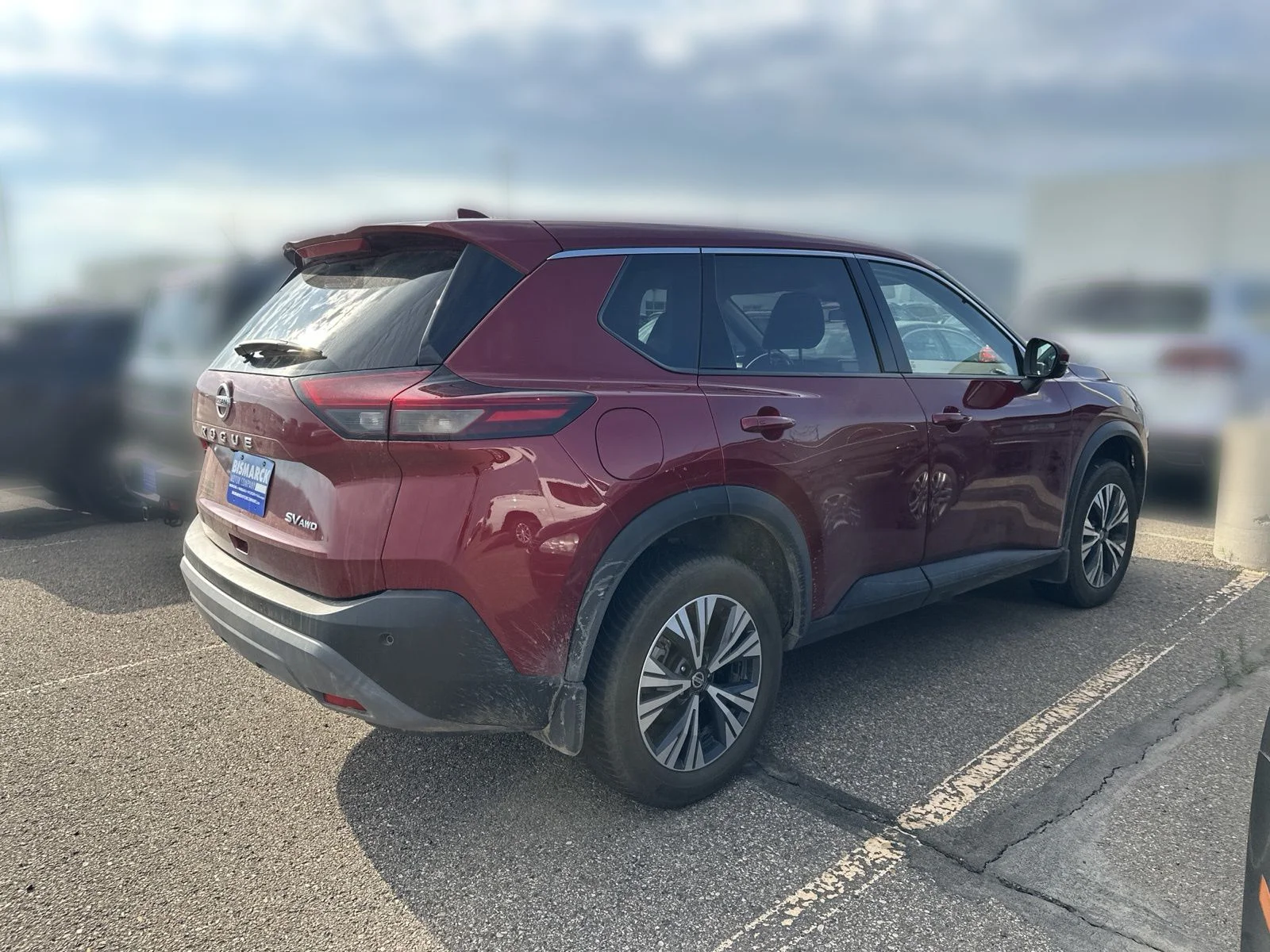 Used 2021 Red Nissan SV image 3