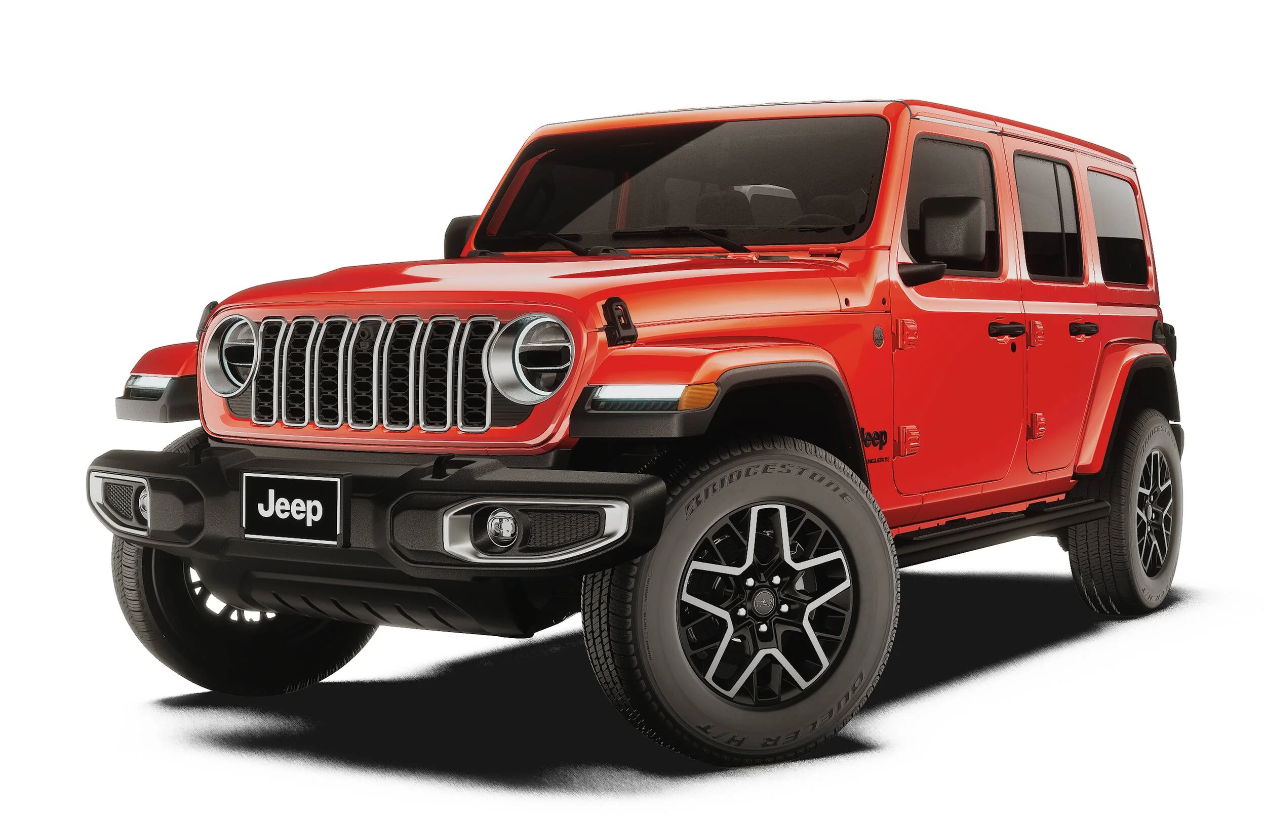 New 2027 Firecracker Red Clear-Coat Paint Jeep Sahara image 1