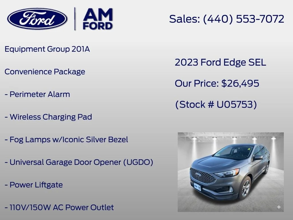 Certified Used 2023 Gray Metallic Ford SEL image 6