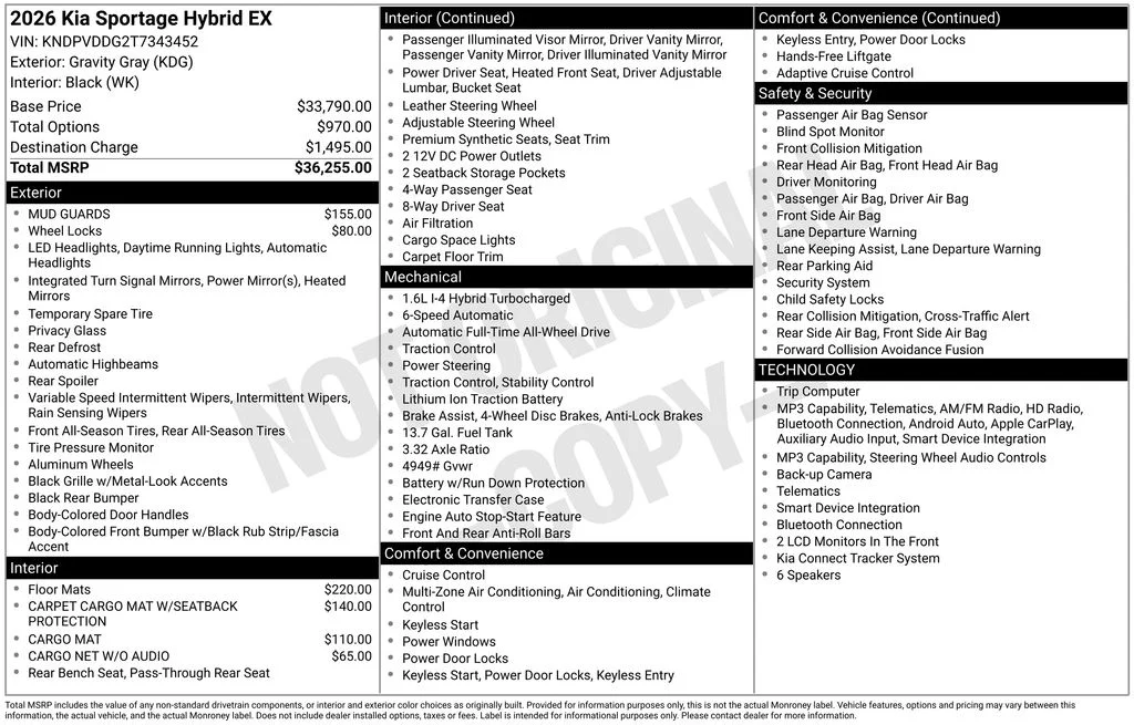 New 2026 Gray Kia EX image 29