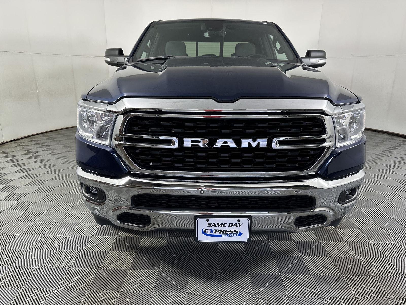 Used 2022 Patriot Blue Pearlcoat Ram Big Horn image 2