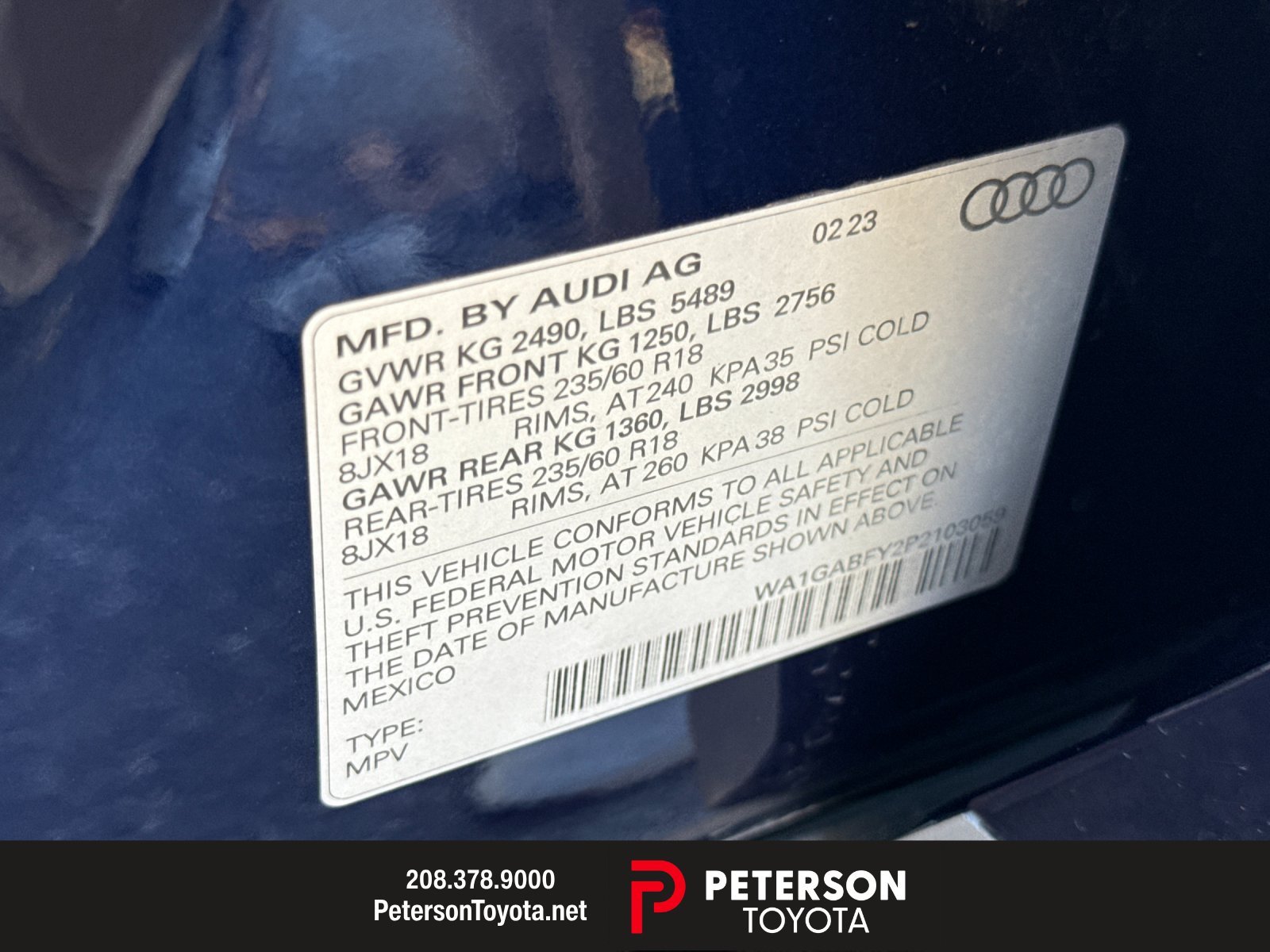 Used 2023 Blue Audi 45 S line Premium image 26