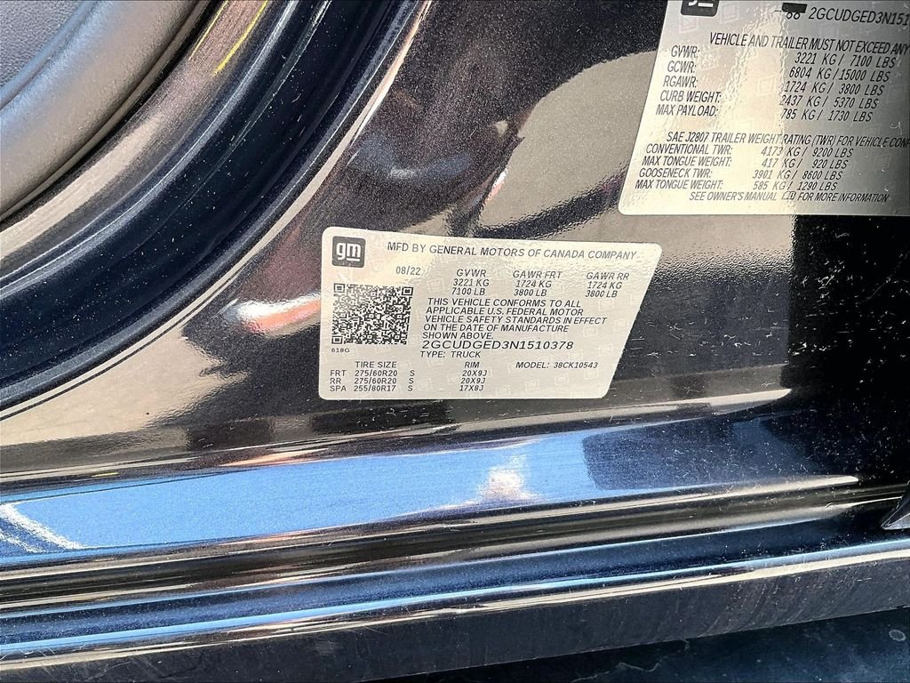 Used 2022 Gray Chevrolet LTZ image 9