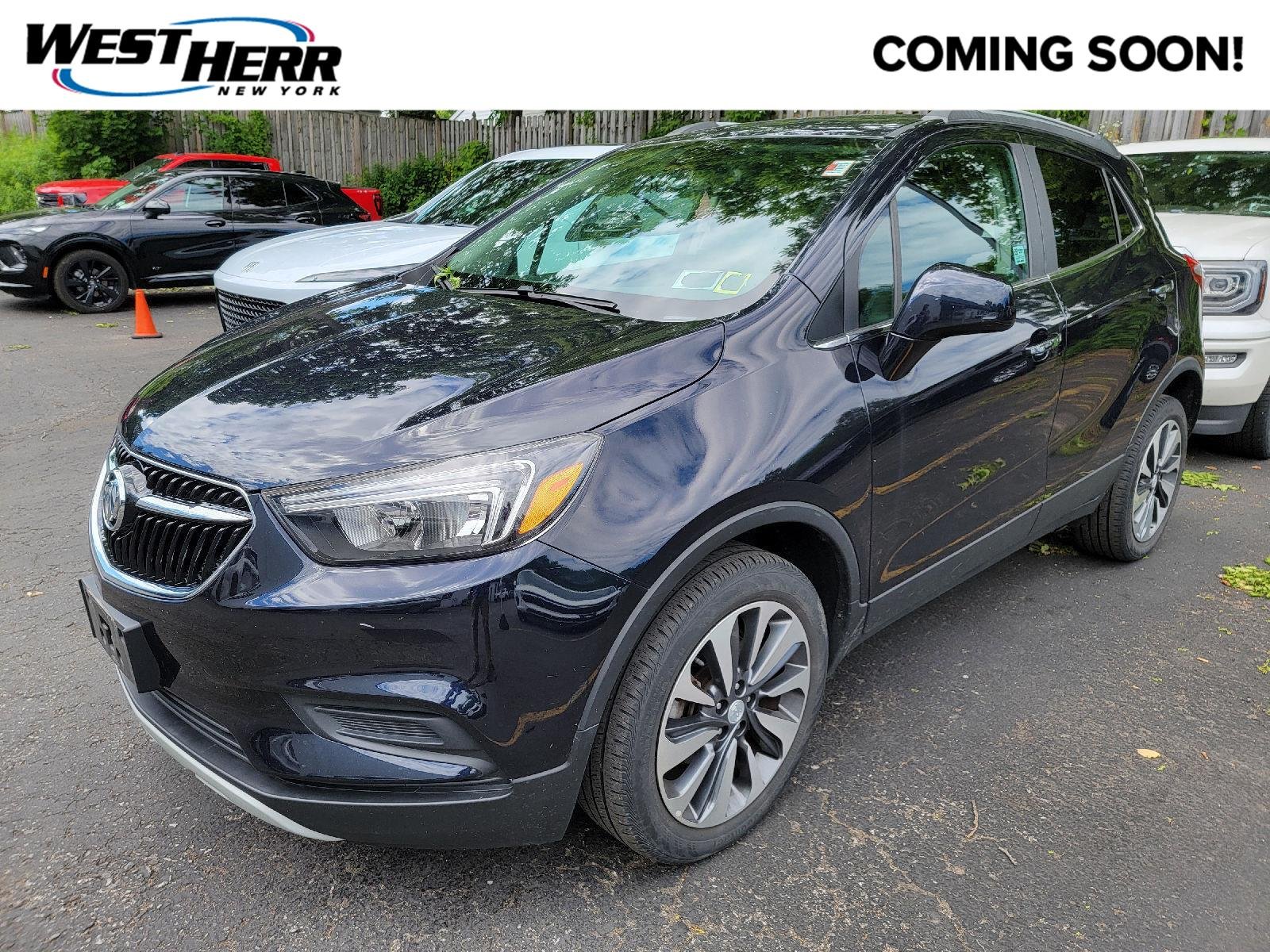Used 2022 Dark Moon Blue Metallic Buick Preferred image 1