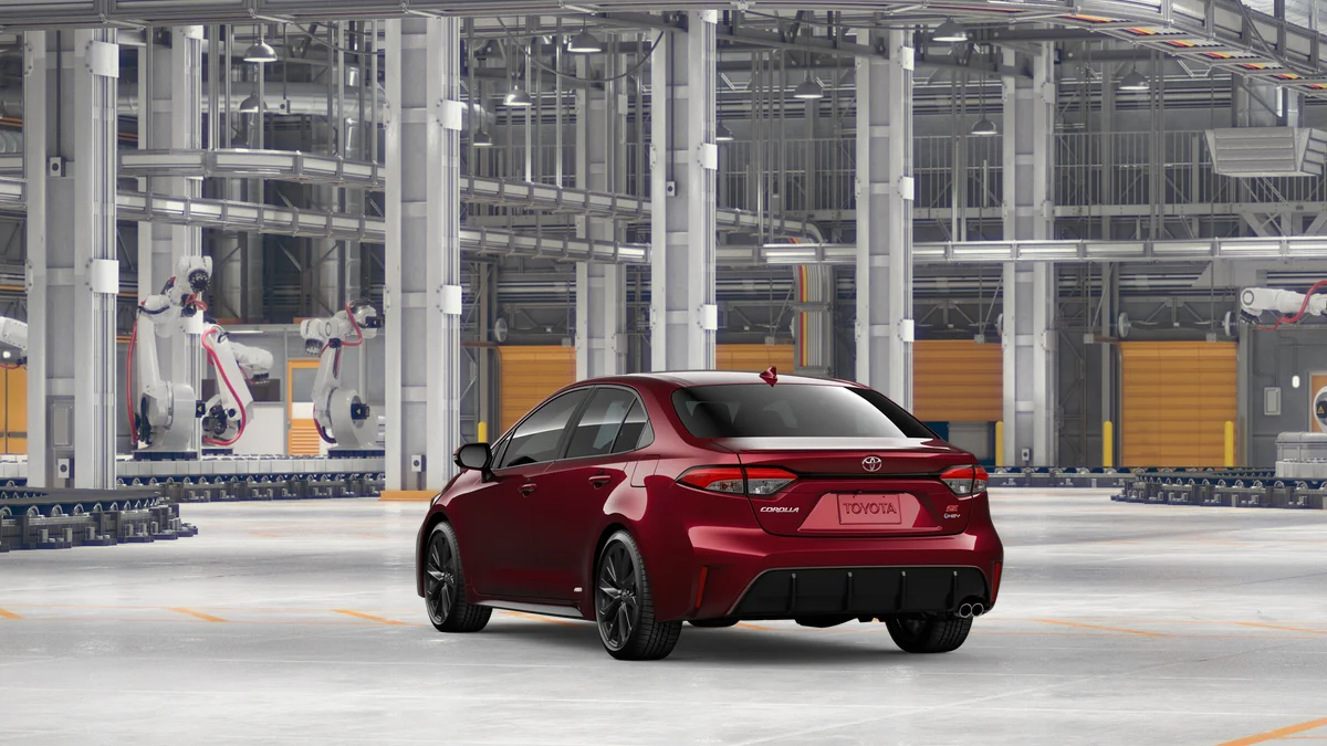 New 2026 Ruby Flare Pearl Toyota Hybrid SE image 7