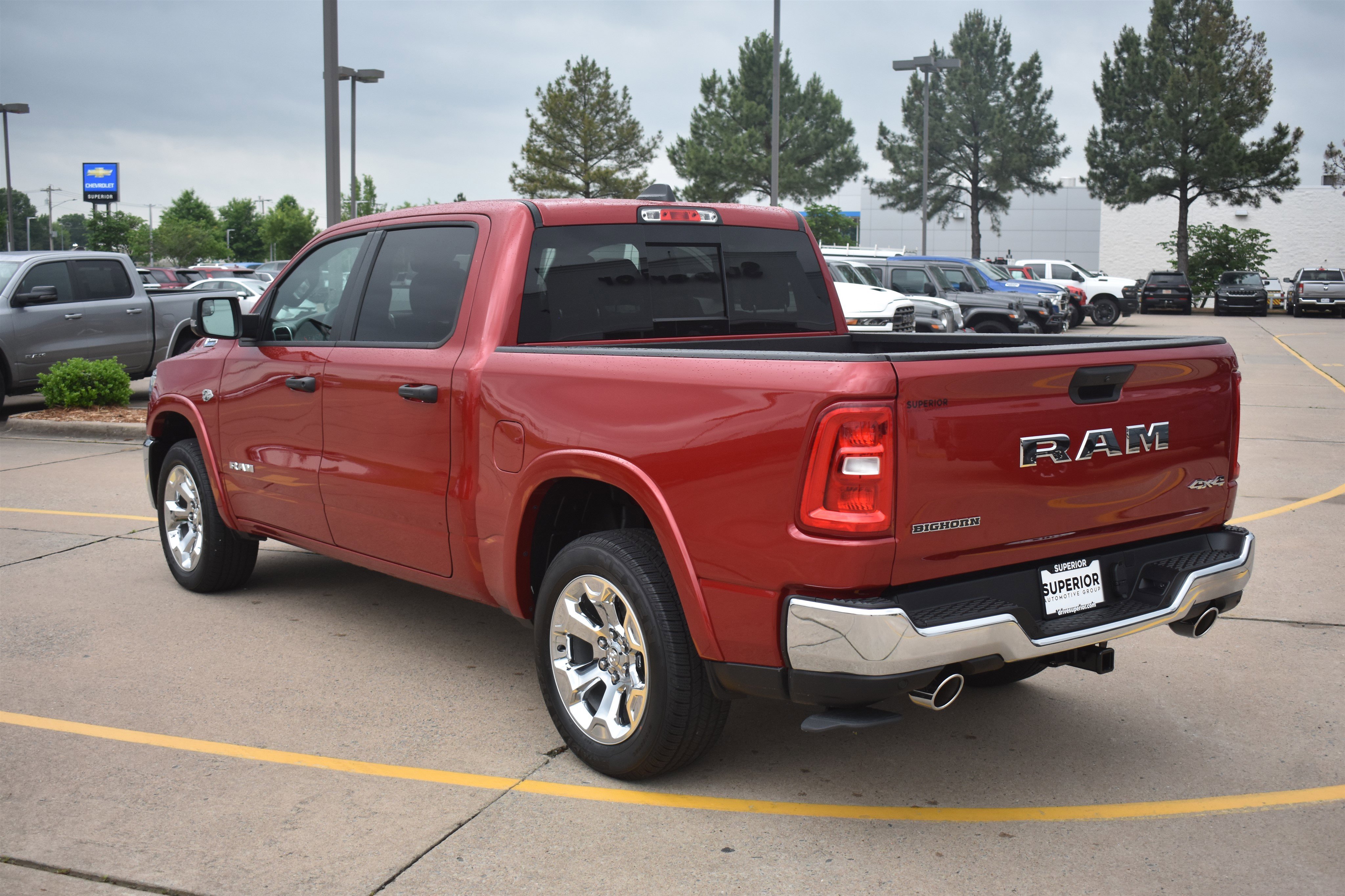 New 2026 Molten Red Pearl-Coat Exterior Paint RAM Big Horn image 9