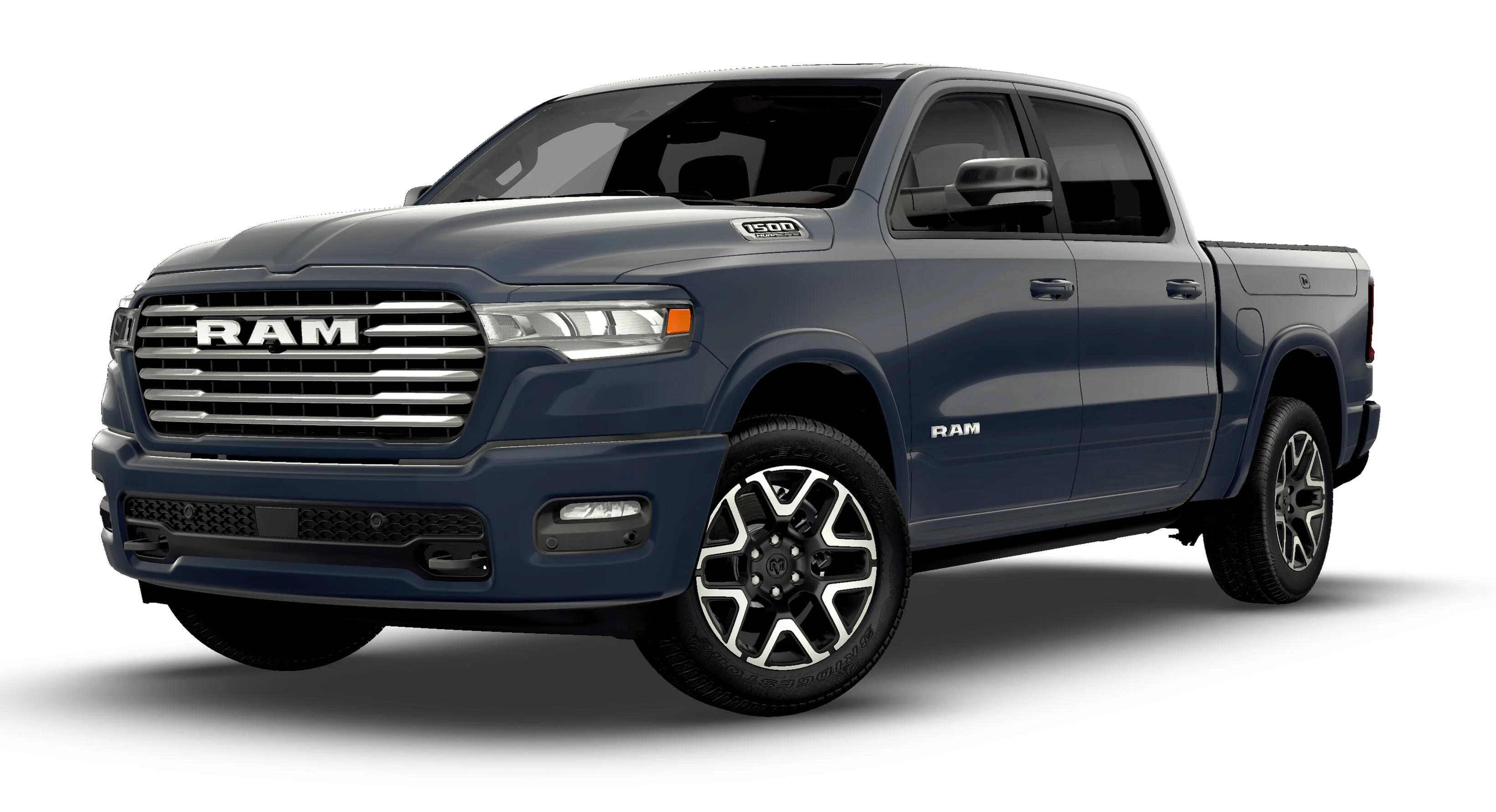 New 2026 Forged Blue Metallic Exterior Paint RAM Laramie image 1