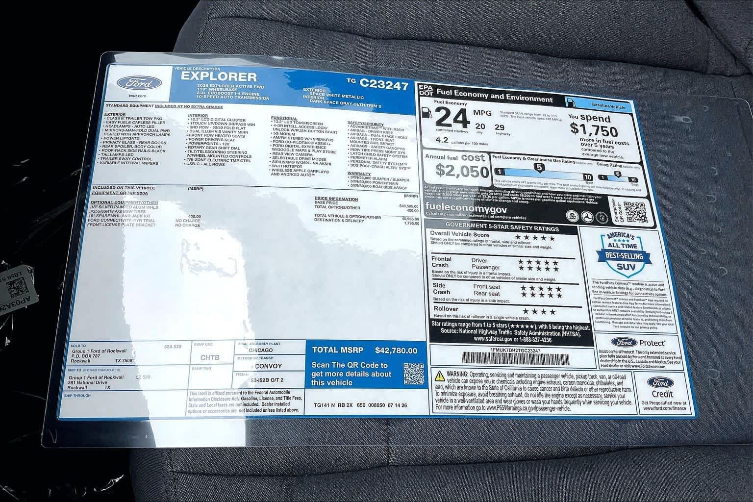 New 2026 Space White Metallic Ford Active image 18