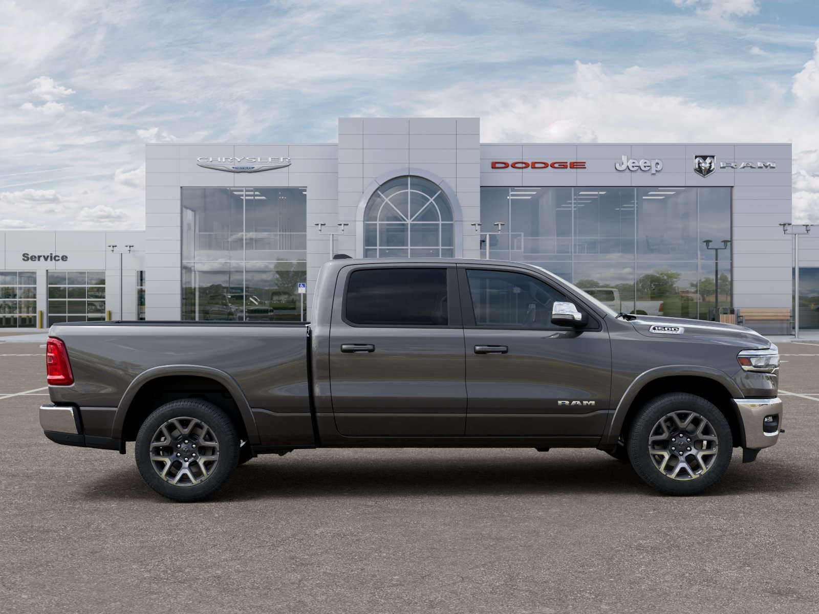 New 2026 Granite Crystal Metallic Clear-Coat Exterior Paint RAM Laramie image 48