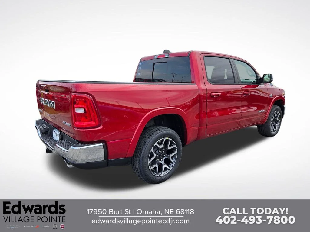 New 2026 Molten Red Pearl-Coat Exterior Paint RAM Laramie image 3