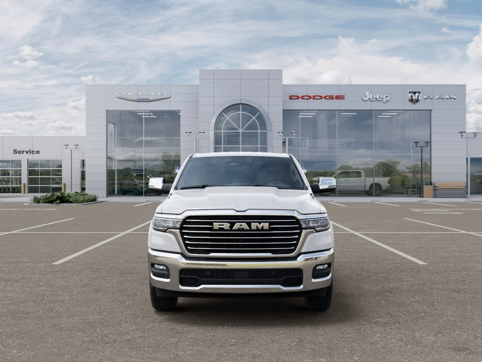 New 2027 Bright White Clear-Coat Exterior Paint RAM Laramie image 6