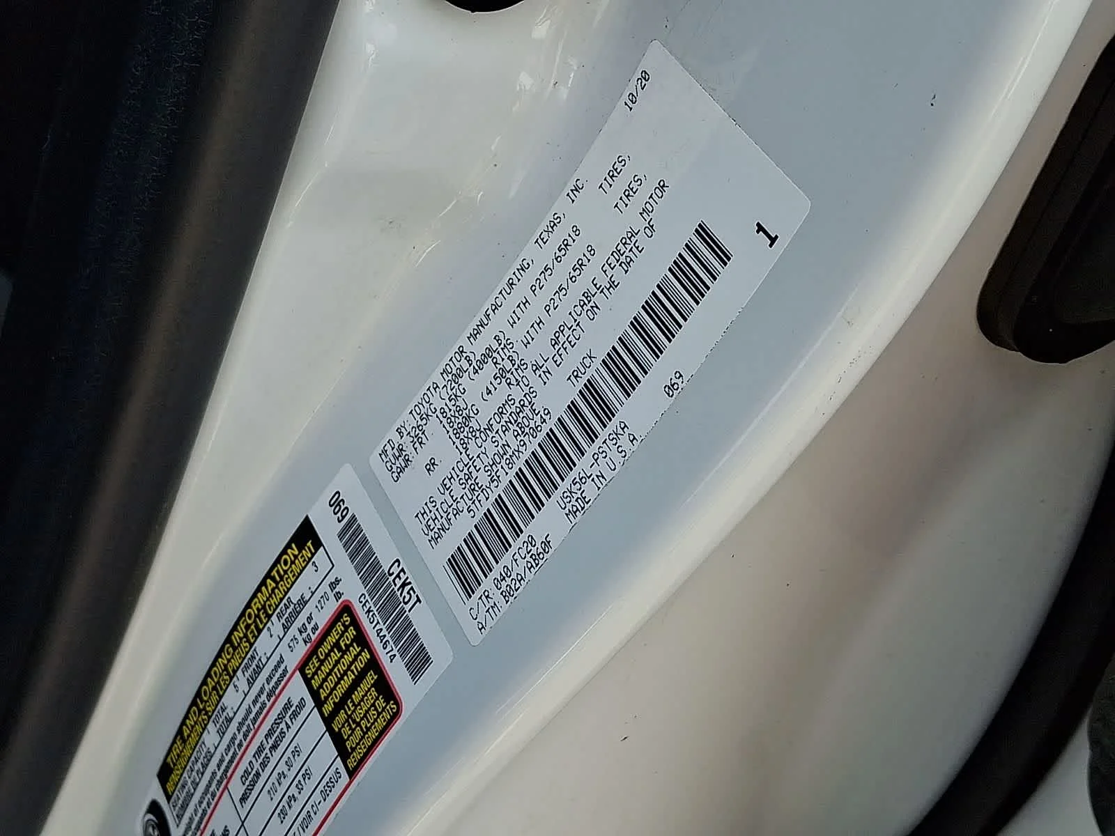 Certified Used 2021 Super White Toyota SR5 image 32