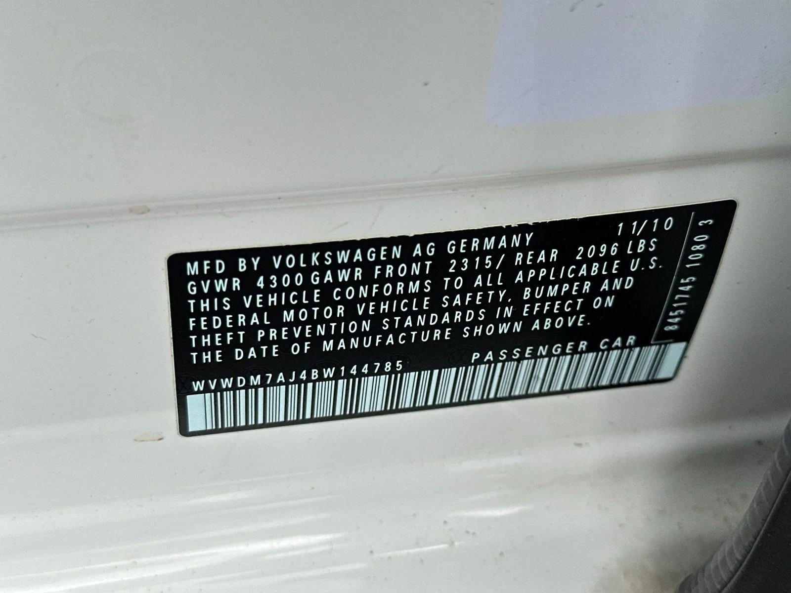 Used 2011 White Volkswagen TDI image 31