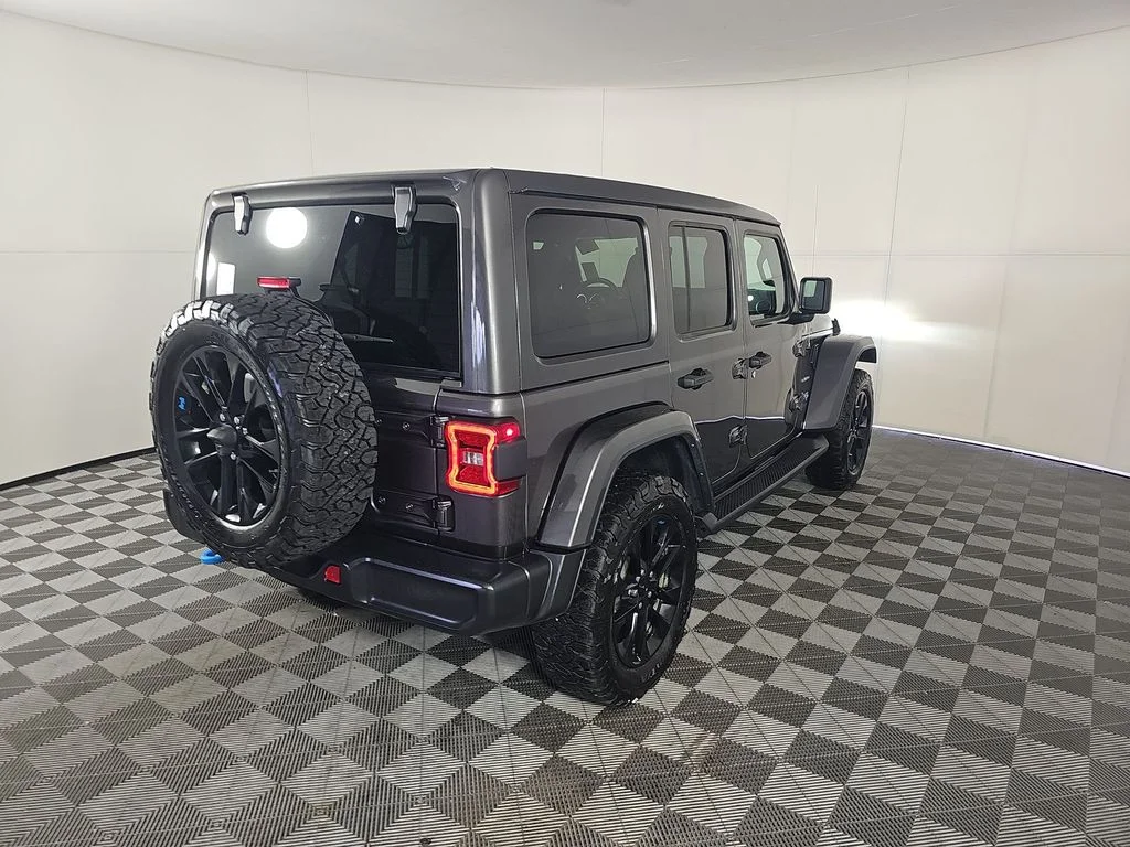 Used 2022 Gray Jeep Unlimited Sahara 4xe image 2