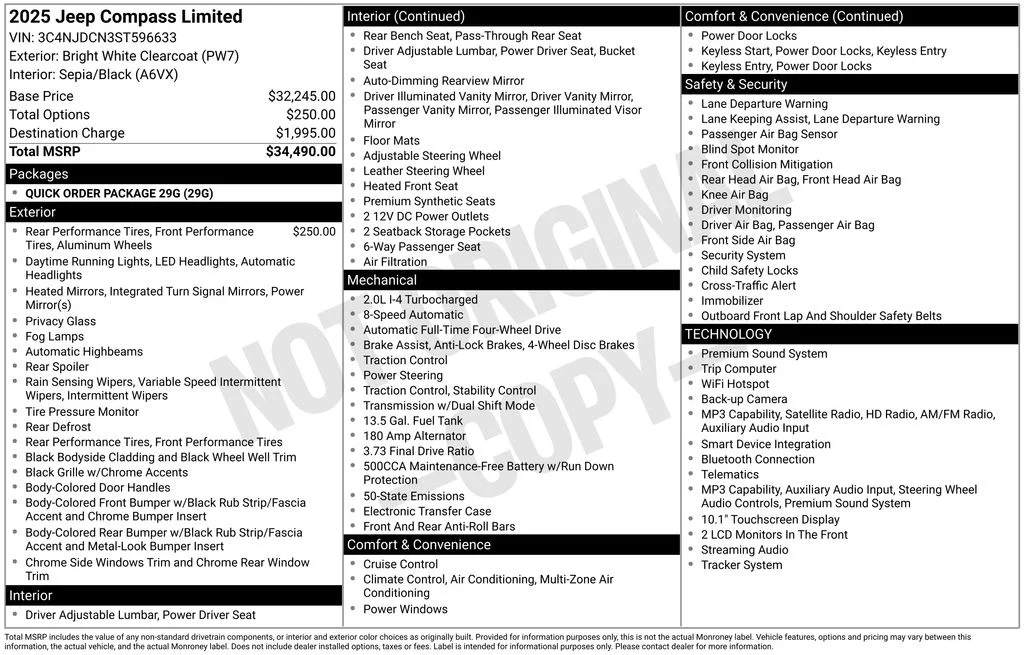 Certified Used 2025 White Jeep Limited image 7
