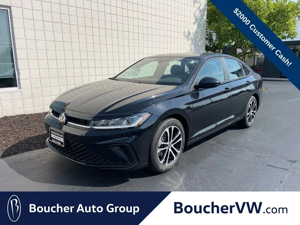 New 2026 Deep Black Pearl Volkswagen 1.5T Sport image 1