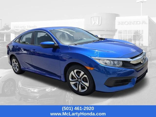 Certified Used 2017 Aegean Blue Metallic Honda LX image 7