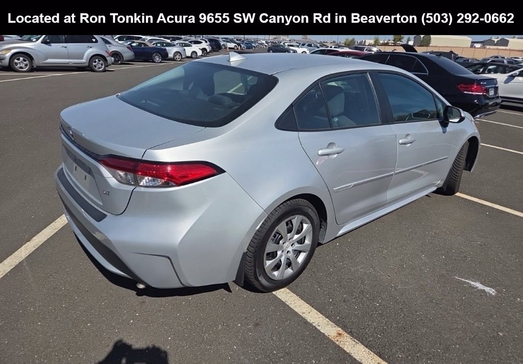 Used 2021 Classic Silver Metallic Toyota LE image 4