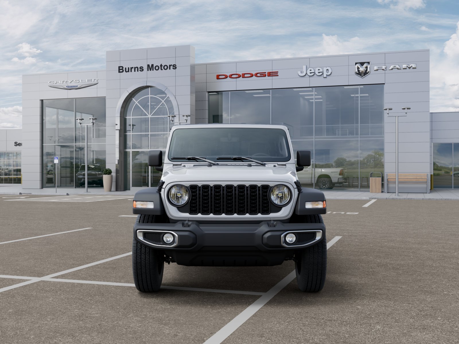 New 2026 Bright White Clear-Coat Exterior Paint Jeep Sport image 32