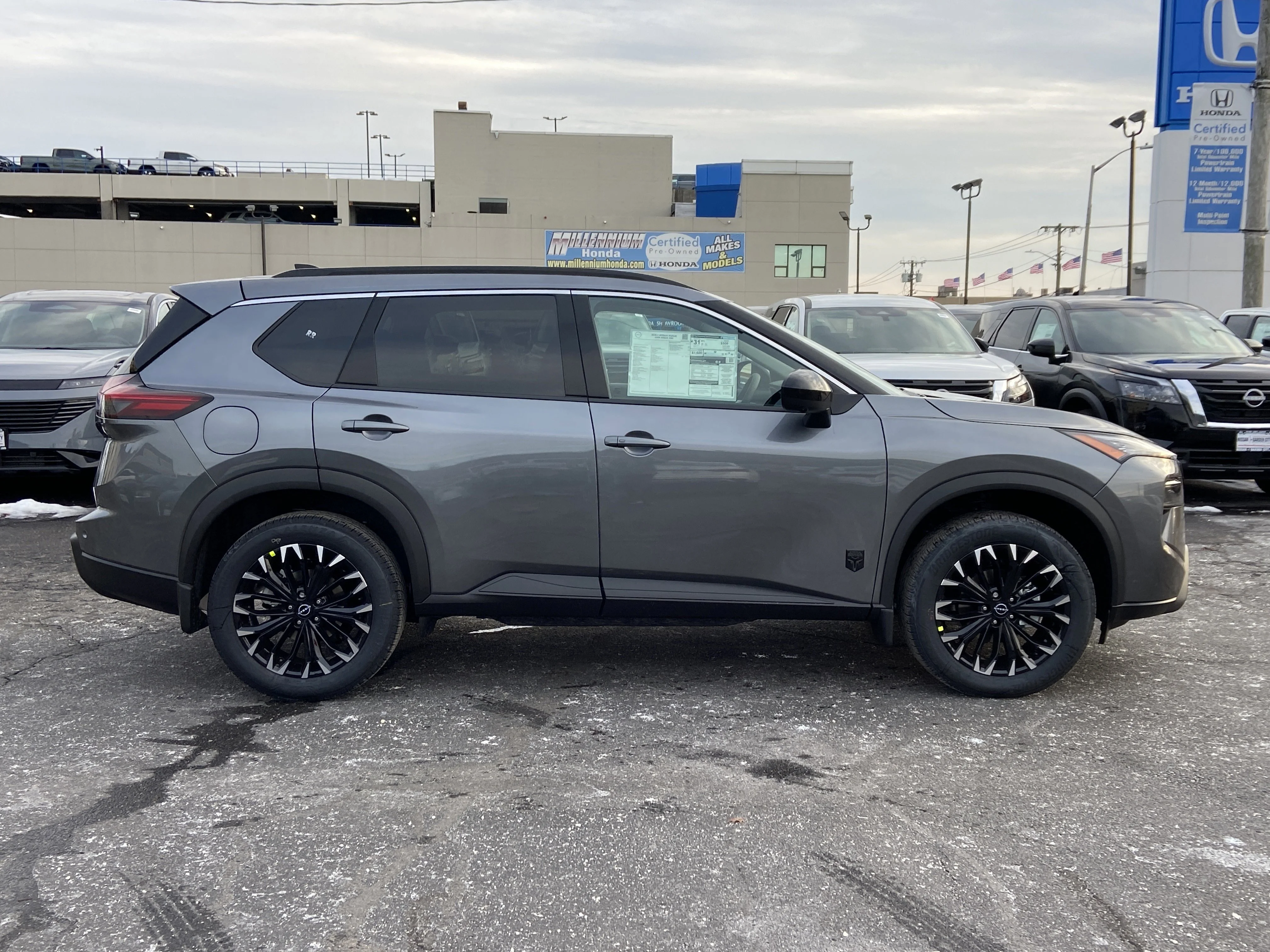New 2026 Gun Metallic Nissan Dark Armor image 3
