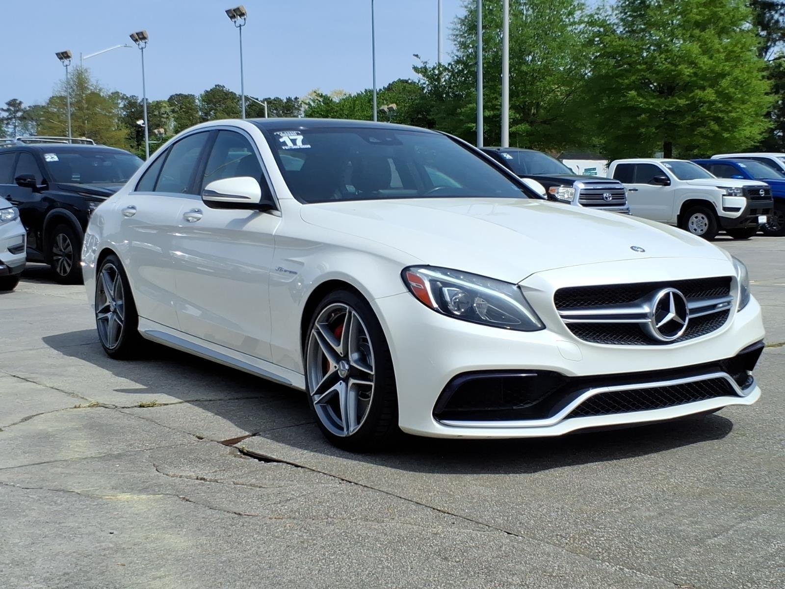Used 2017 designo Diamond White Metallic Mercedes-Benz AMG® C 63 S image 4