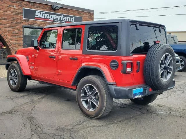 Certified Used 2023 Firecracker Red Clearcoat Jeep Sahara image 4