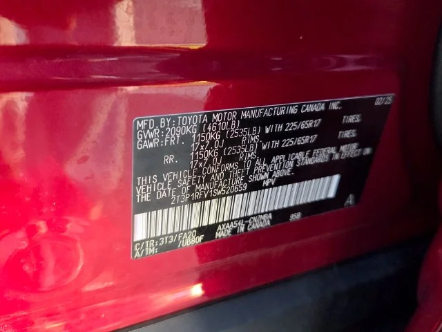 Used 2025 Red Toyota XLE image 5