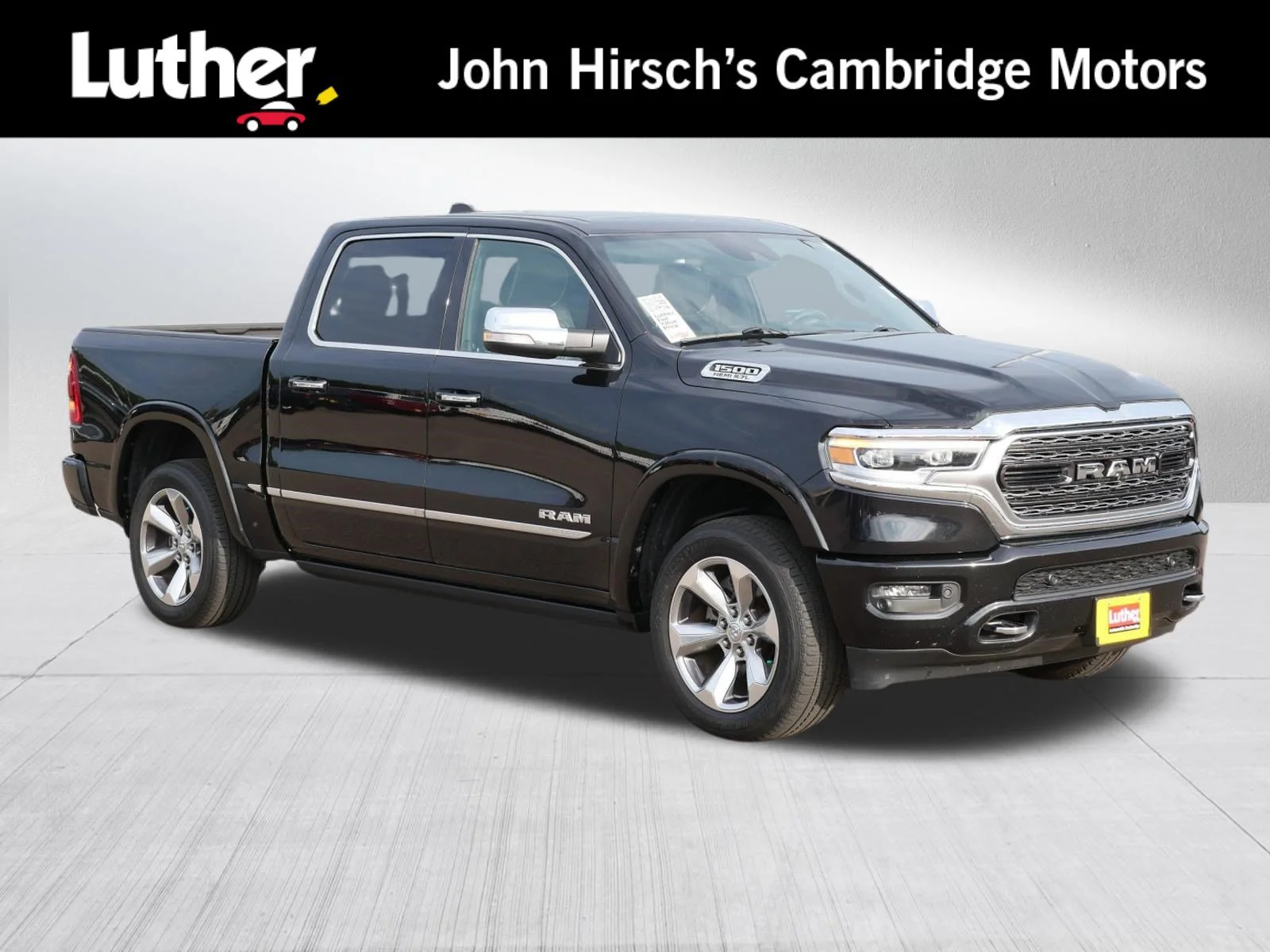 Used 2020 Diamond Black Crystal Pearlcoat Ram Limited image 1