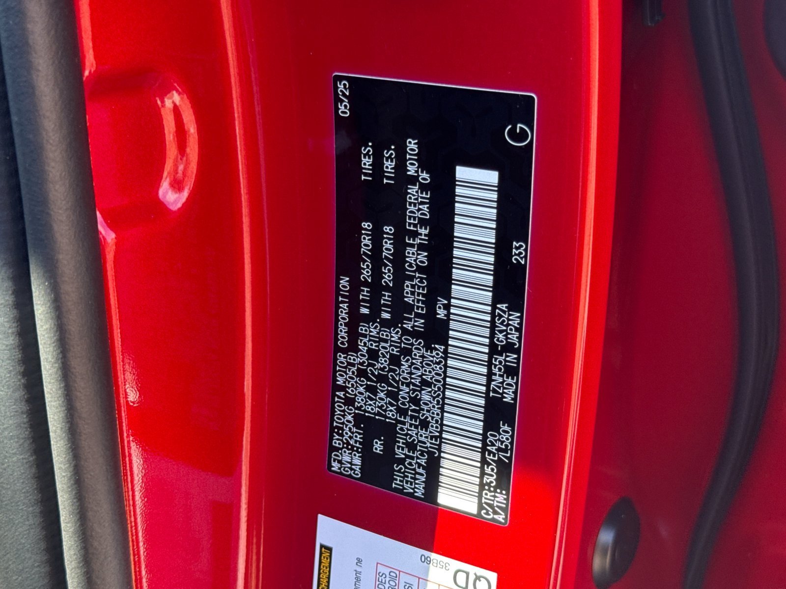 Used 2025 Red Toyota TRD Off Road Premium image 26