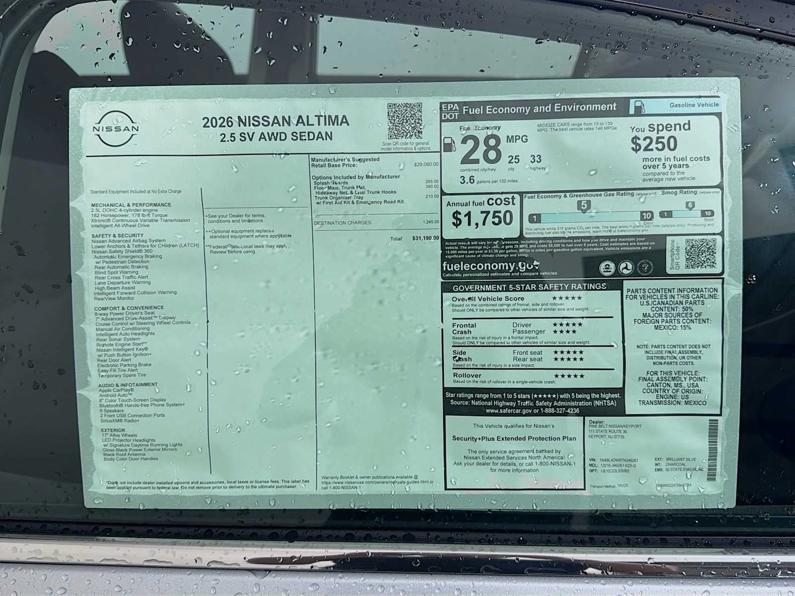 New 2026 Brilliant Silver Metallic Nissan SV image 6