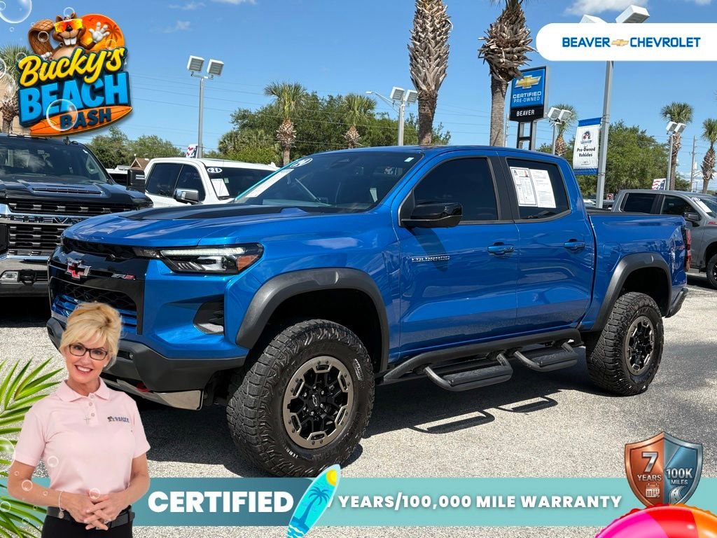 Used 2024 Glacier Blue Metallic Chevrolet ZR2 image 1