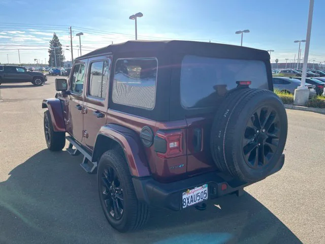 Used 2021 Snazzberry Pearlcoat Jeep Unlimited Sahara image 5