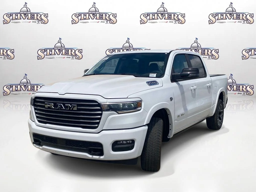 New 2026 Bright White Clear-Coat Exterior Paint RAM Laramie image 3