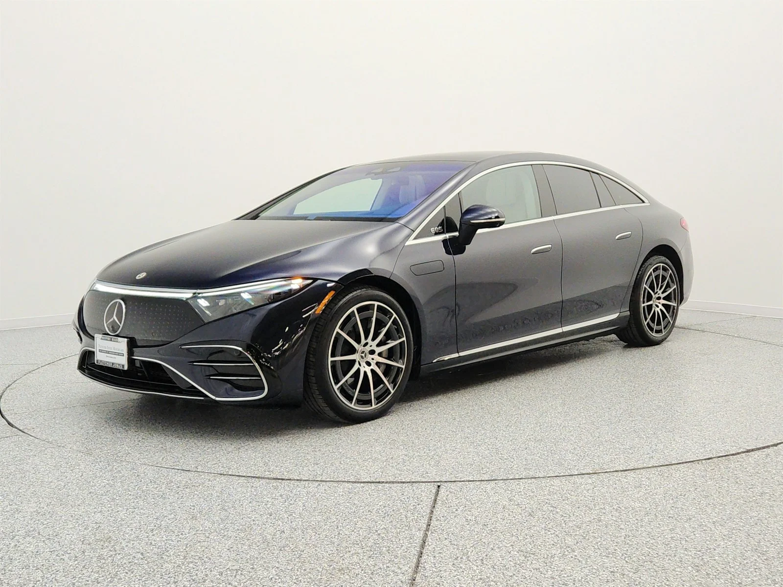 Used 2023 Nautical Blue Metallic Mercedes-Benz EQS 580 4MATIC® Sedan image 1