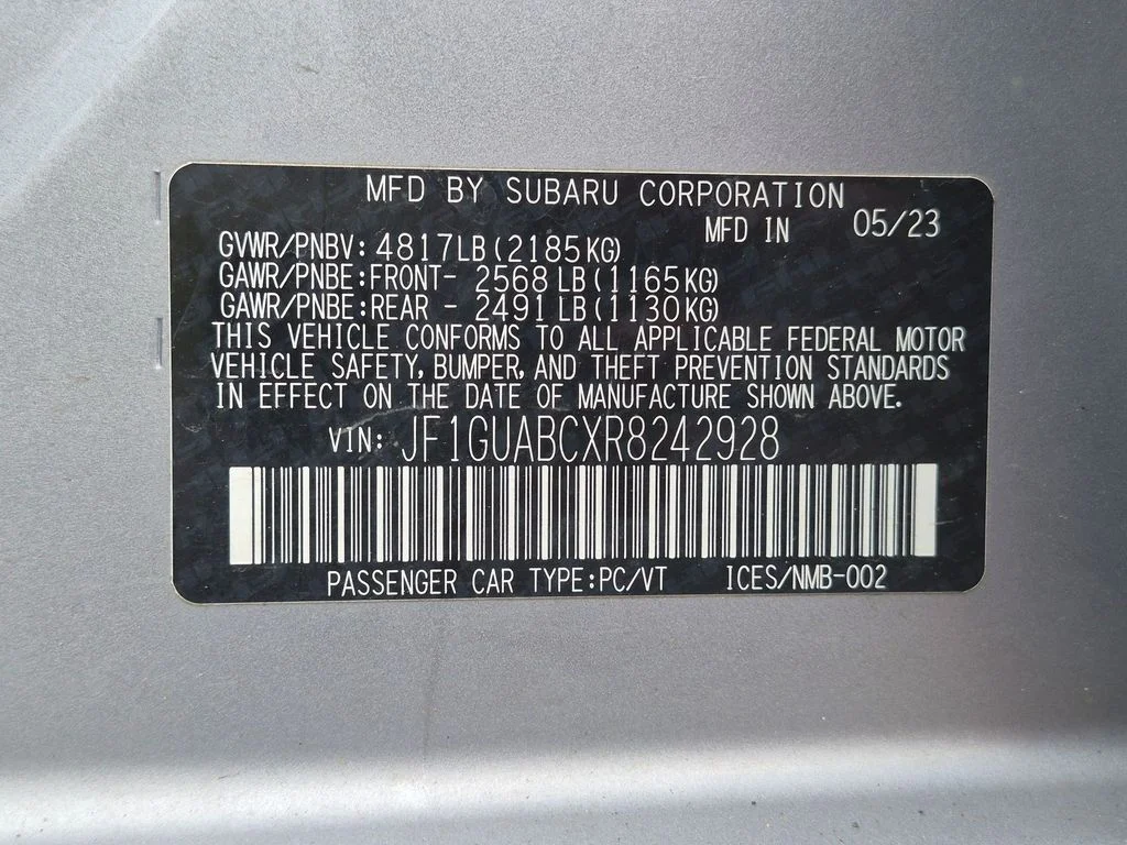 Used 2024 Ice Silver Metallic Subaru Base image 24