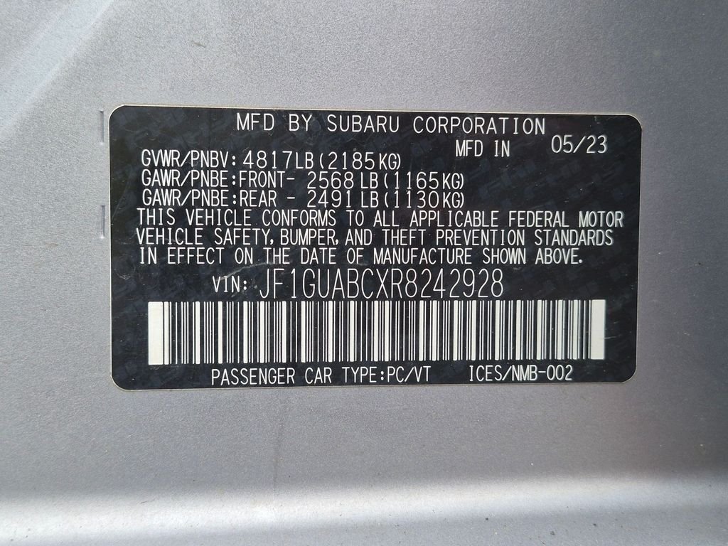 Certified Used 2024 Ice Silver Metallic Subaru Base image 24