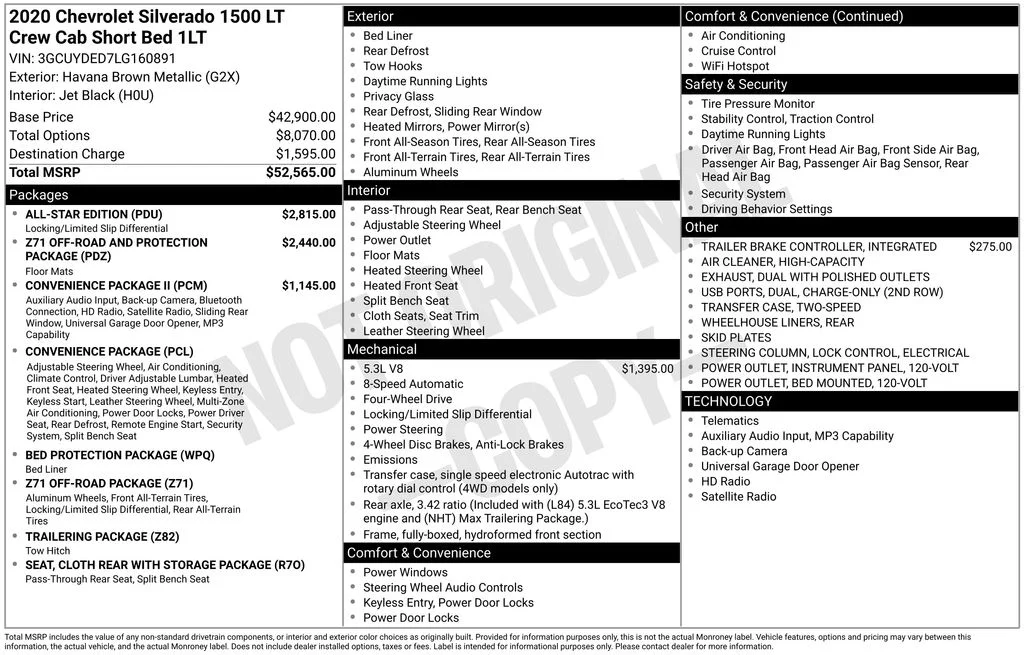 Used 2020 Brown Chevrolet LT image 44