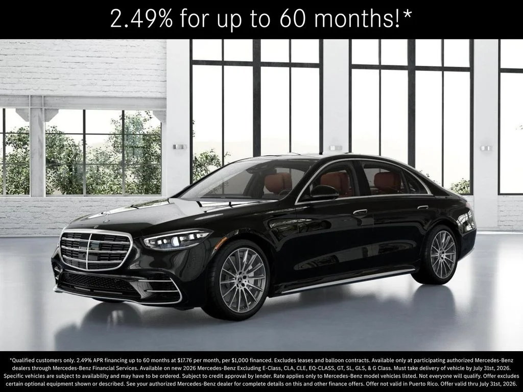 New 2026 Obsidian Black Metallic Mercedes-Benz S 580 image 39
