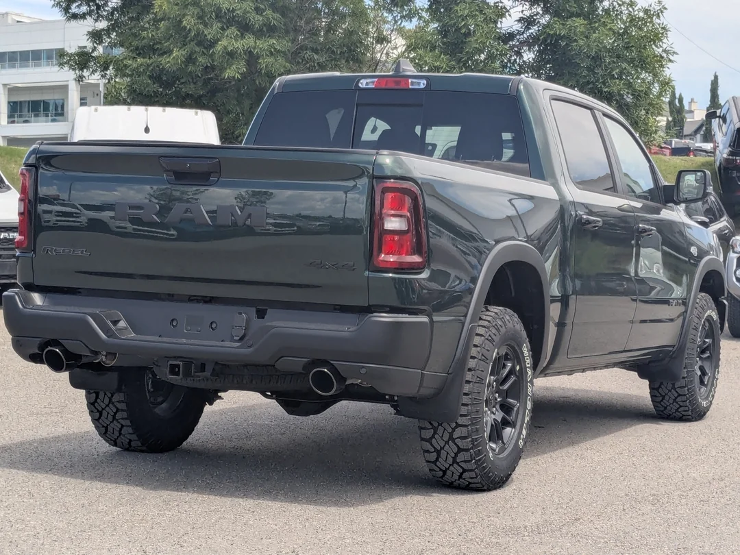 New 2026 Green RAM Rebel - - 5.7L HEMI V8 eTorque - 14.4 Uconnect NAV - Leather Seats - Dual Wireless Charging & More! image 8