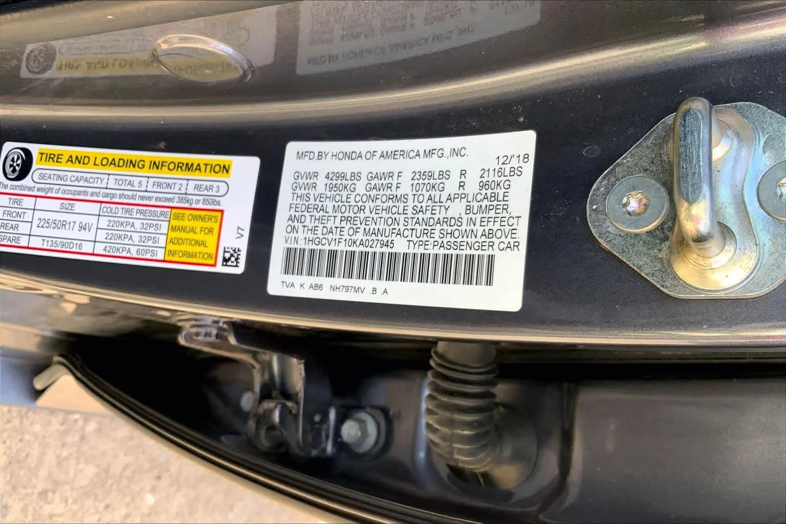 Used 2019 Modern Steel Metallic Honda LX 1.5T image 32