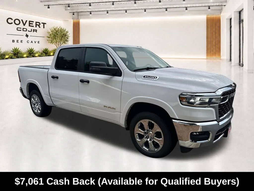 New 2026 Bright White Clear-Coat Exterior Paint RAM Big Horn/Lone Star image 1
