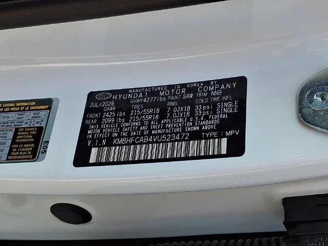 New 2027 White Hyundai SEL Sport image 17