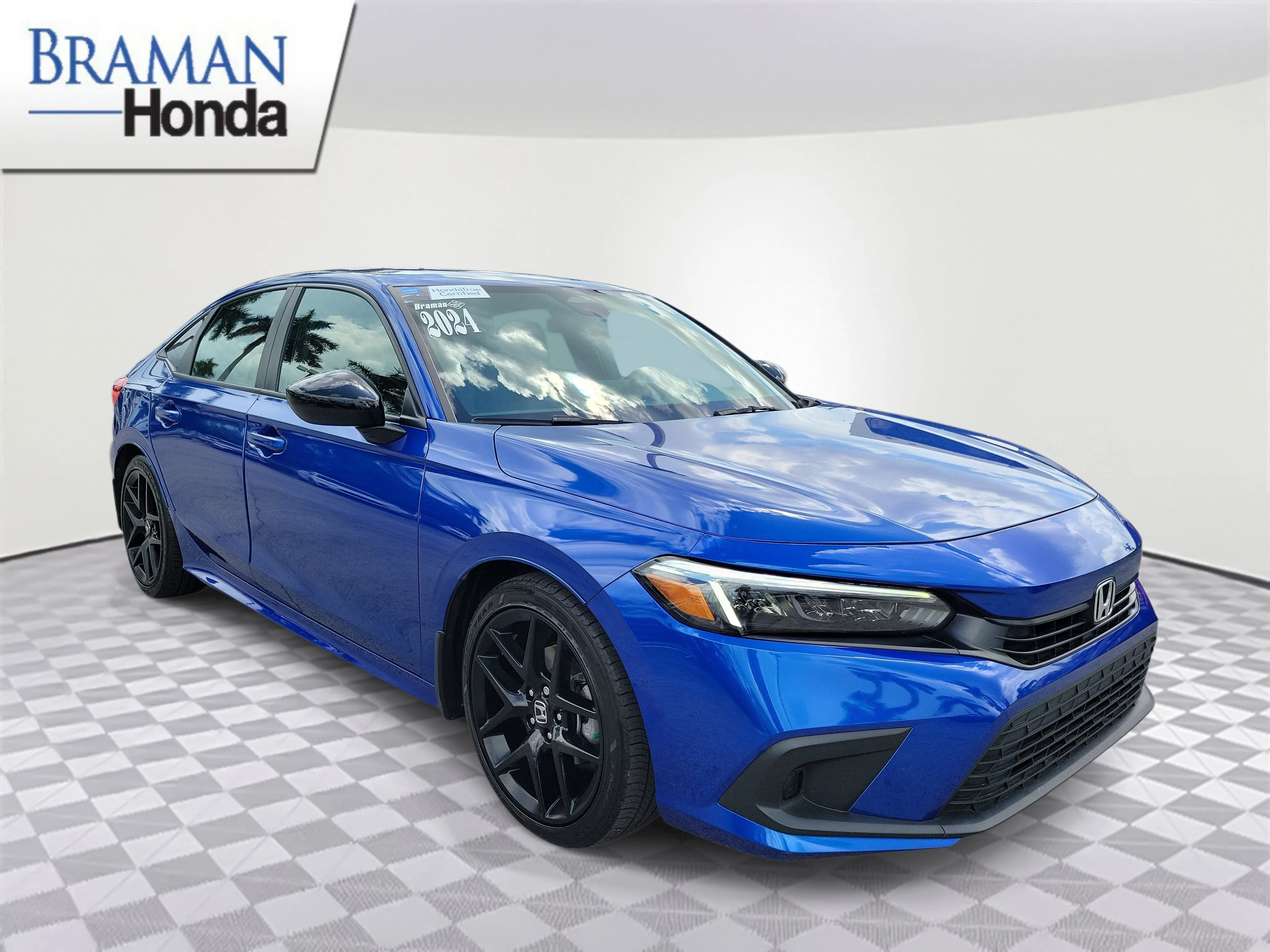 Certified Used 2024 Aegean Blue Metallic Honda 2.0L 4D SPORT image 2
