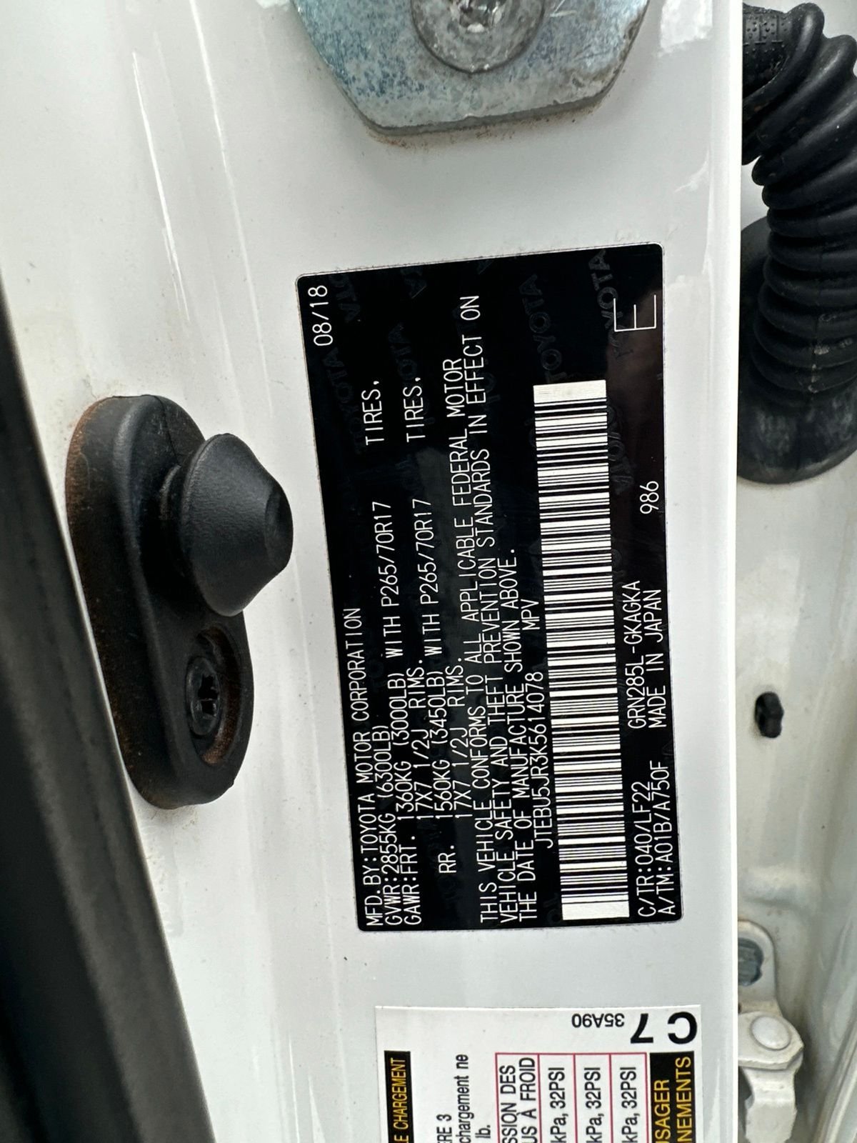 Used 2019 Super White Toyota TRD Pro image 5