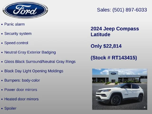 Used 2024 White Jeep Latitude image 30