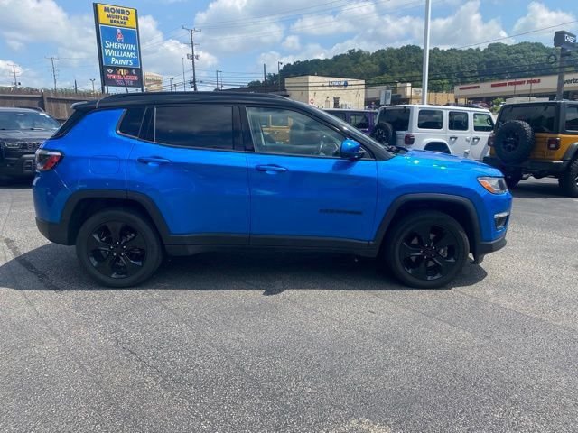 Certified Used 2021 Blue Jeep Latitude image 3